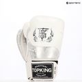 Boxhandschuhe Top King Muay Thai Power Snake white/silver 7