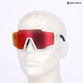 SCOTT Shield Compact Sonnenbrille weiß matt/rot verchromt 7