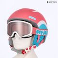 Skihelm Kinder HEAD Maja Set + Gogle Jr pink/blue/silver red 9