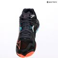 Volleyballschuhe Mizuno Wave Lightning Z8 Mid black/neon flame/peacock blue 11
