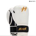 HOOK FIGHTING Ready to Fight Leder Boxhandschuhe weiß 8