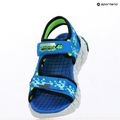 SKECHERS Mega Splash Kindersandalen schwarz/blau/lime 12
