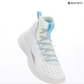 Under Armour CURRY 4 FLOTRO Basketball Schuhe weiß/stream/metallic silber 9