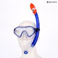 AQUASTIC Shelly Kinderschnorchelset Maske + Schnorchel + Flossen blau 16