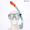 AQUASTIC Shoal Schnorchelset Maske + Schnorchel blau 12