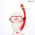 Kinderschnorchelset AQUASTIC Minke Maske + Schnorchel rot 12