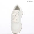 Calvin Klein Damen Schuhe HW0HW02574 Runner Lace Up Mono Pu Triple Bright White 9