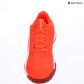PUMA Accelerate Jr Kinder-Handballschuhe leuchtend rot/weiß/dunkelkarminrot/schwarz 12