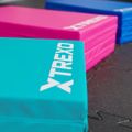 TREXO Faltbare Gymnastikmatratze 180 x 60 x 5 cm blau 14