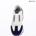 EA7 Emporio Armani Schwarz & Weiß Vintage weiß/mittelalterliche blaue Schuhe 12
