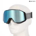 Skibrille UVEX Gravity FM rhino matt/mirror ice/green/clear 6