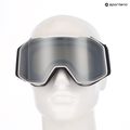 Skibrille UVEX Gravity FM white matt/mirror silver/green/clear 10