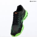 Volleyballschuhe Mizuno Wave Lightning Elite black/glowing apple/mandarin orange 9