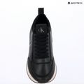 Damen-Schuhe Calvin Klein HW0HW03118 Retro Runner Sock PANL Leather Neo black/crystal grey 9