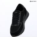 Herren Schuhe Calvin Klein HM0HM02215 City Runner Laceup Nylon Recycled Suede triple black 9