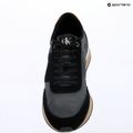 Herren Schuhe Calvin Klein HM0HM02212 Retro Runner Bans Leather Suede black/iron gate/amber gold 9