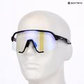 Sonnenbrille 100% S3 LE gloss black/purple flash mirror photochromic 8