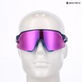 Sonnenbrille 100% S3 satin storm metallic/purple mirror 8