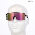 Sonnenbrille UVEX Ramp burgundy matt/mirror rose 7