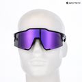 100% Speedcraft Sonnenbrille poliert schwarz/ hyperpolarisiert lavendel verspiegelt 6