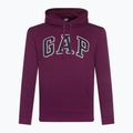 Herren GAP V-Heritage Logo Sweatshirt PO SNL Strand Pflaume 2