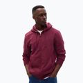 Herren GAP Fullzip Logo Hoodie tief granatrot
