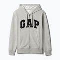 Herren GAP Erbe Französisch Terry Fullzip Logo Sweatshirt Licht Heidekraut grau 5