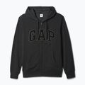 Herren GAP Erbe Französisch Terry Fullzip Logo Sweatshirt Holzkohle heather grau 5