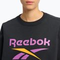 Women's Reebok Identity Big Logo Fleece Crew schwarz/lila Rave/Elektro Bernstein Sweatshirt 4
