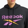 Damen Reebok Identity Big Logo Fleece Sweatshirt schwarz/lila rave/electric amber 4