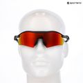 Oakley Radar Plate mattem Kohlenstoff/prizm Rubin Sonnenbrille 9
