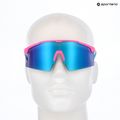 Sonnenbrille UVEX Flowline pink matt/mirror blue 7