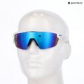Oakley Sphaera matt weiß/prizm Saphir polarisierte Sonnenbrille 9