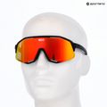 Koo Demos Sonnenbrille schwarz matt/rot verspiegelt 9