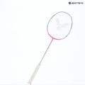 Badminton-Schläger VICTOR DriveX 6SP QM fluorescent rose-red/light blue 5