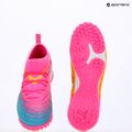 Kinder Fußballschuhe PUMA Future 9 Match TT + Mid Jr poison pink/puma wht/sun stream/bright aqua/puma blk 14