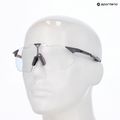 Sonnenbrille 100% Hypercraft SQ gloss light grey/rose gold mirror photochromic 7