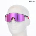 100% Speedcraft Sonnenbrille poliert transluzent grau/violett Mehrschichtspiegel 5