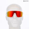 Red Bull SPECT Daft weiß/braun mit orangefarbener Spiegel-Sonnenbrille 4