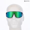 Sonnenbrille Red Bull SPECT Dash dark purple/smoke with green-purple mirror 7