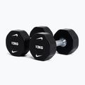 Chromierte Hantel Nike Strength Pro Urethane Dumbbell 12 kg black/white 5