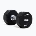 Chromierte Hantel Nike Strength Pro Urethane Dumbbell 12 kg black/white 6