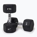 Gummierte Hantel Nike Strength Hex Dumbbell 12,5 kg black/white