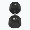 Gummierte Hantel Nike Strength Hex Dumbbell 22,5 kg black/white 2
