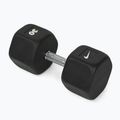 Gummierte Hantel Nike Strength Hex Dumbbell 30 kg black/white