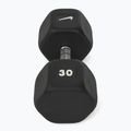 Gummierte Hantel Nike Strength Hex Dumbbell 30 kg black/white 2