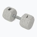 Gummierte Hantel Nike Strength Grind Hex Dumbbell 20 kg wolf grey