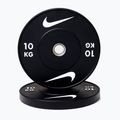 Bumper-Gewichtsscheiben Nike Strength Rubber Bumper Plates 10 kg black/white