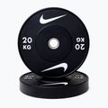 Bumper-Gewichtsscheiben Nike Strength Rubber Bumper Plates 20 kg black/white