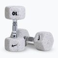 Kurzhanteln Nike Strength Grind Hex Dumbbell 2 x 10 kg wolf grey